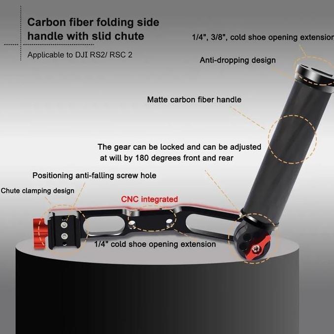handle grip carbon dji ronin RS2 RS3 RS3mini  RS3PRO RS4 RS4pro