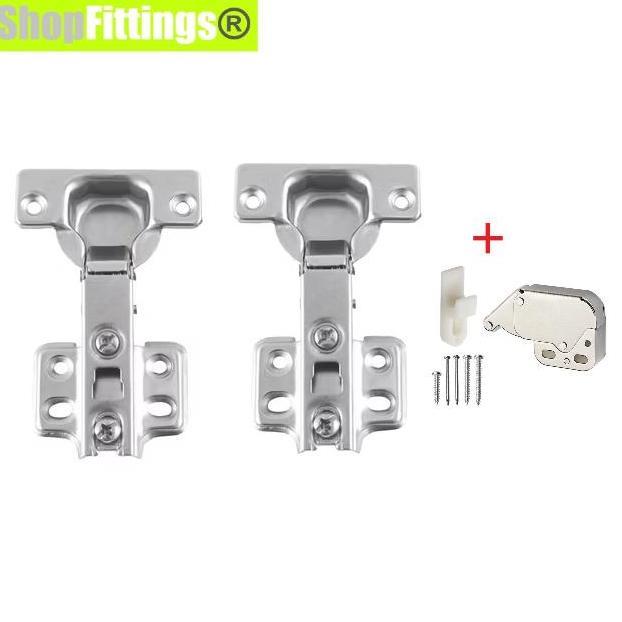 Engsel Sendok Lurus Pintu Lemari Push Open Include Minilatch Mini Keces 35mm X1Pair