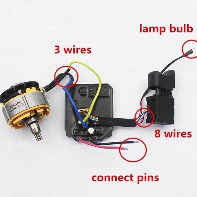 EXAMINER Saklar Switch Trigger Modul Board Esc Speed Controller Impact Wrench Drill Brushless Jld Na