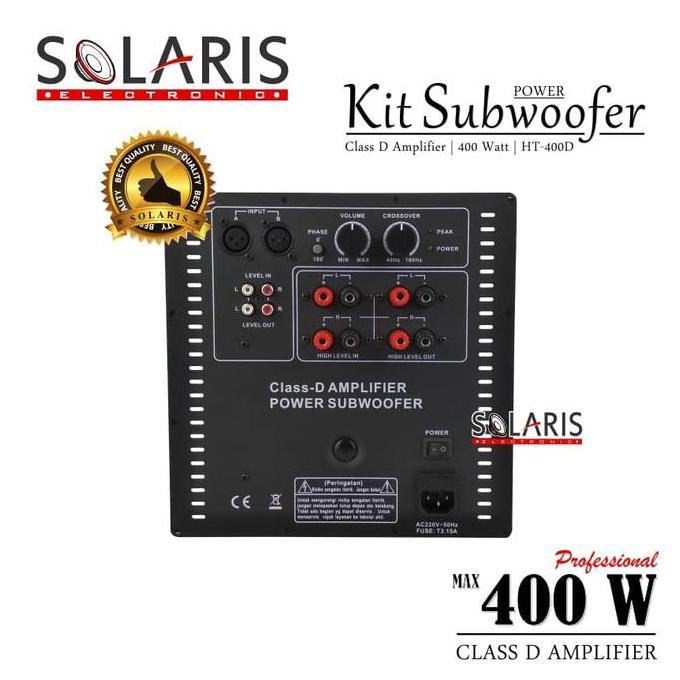 Kit Power Subwoofer Aktif 400 Watt Class D HT-400D
