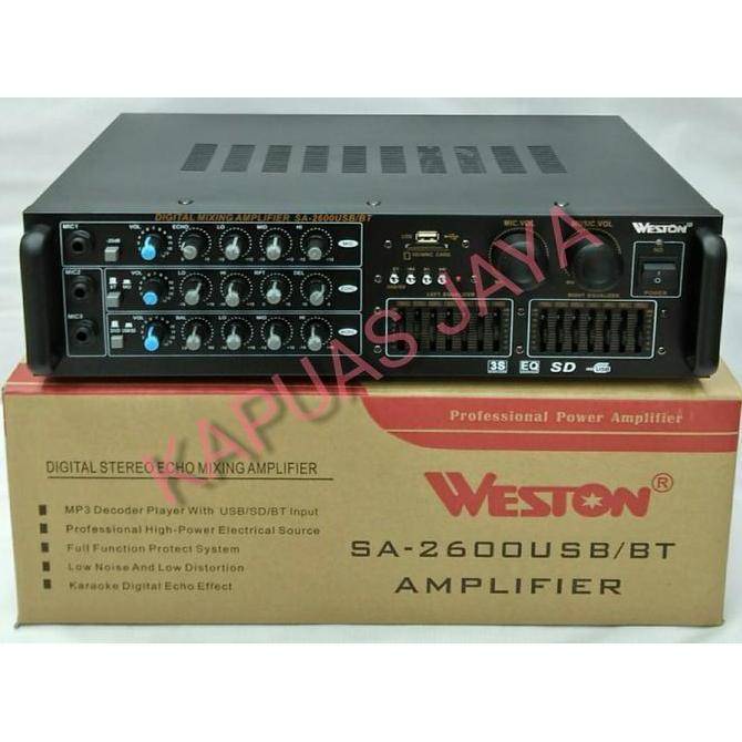 Power Amplifier Digital Stereo WESTON SA-2600USB/BT BLUETOOTH