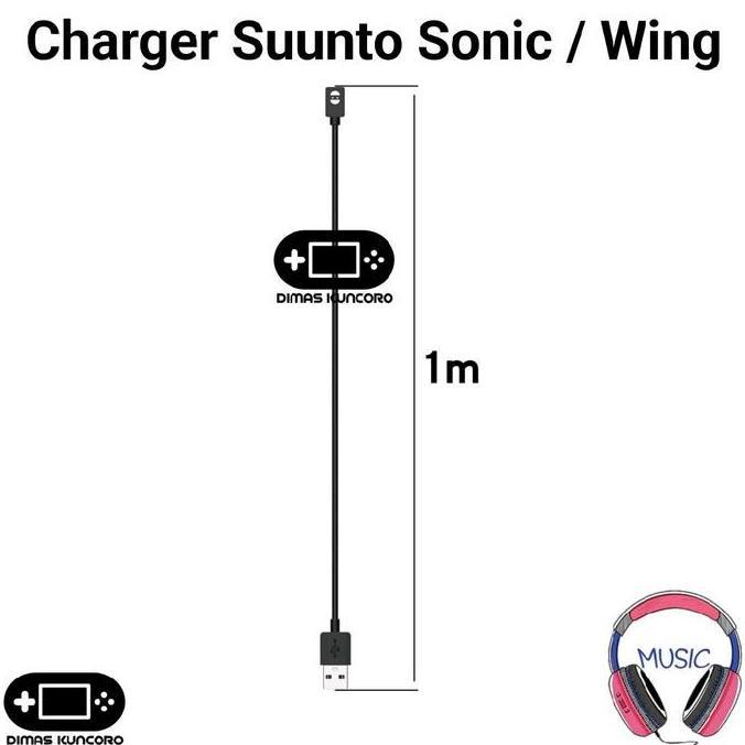 Charger Suunto Sonic / Wing charging bone conduction headphone 1 2 kabel magnetic usb cable