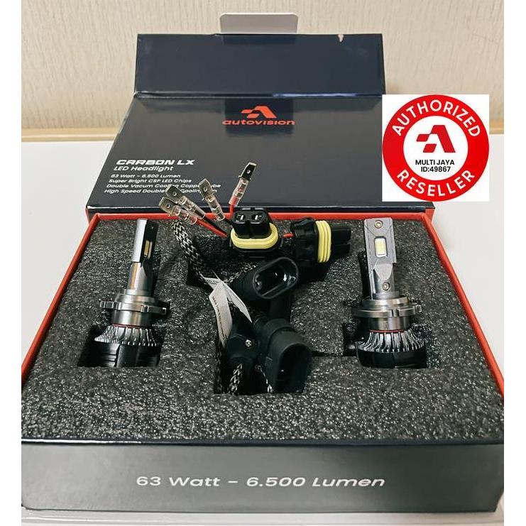 LED 9012/HIR2 Carbon LX Autovision 63 Watt Untuk Yaris Lele/ Brio RS