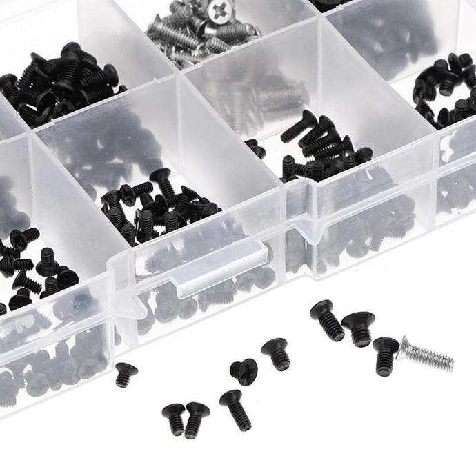 Comp- Baut Laptop Not 500Pcs Set Kit Screw Netbook Komputer Asus Msi 500 Pcs Pc Tempat Kotak Baut