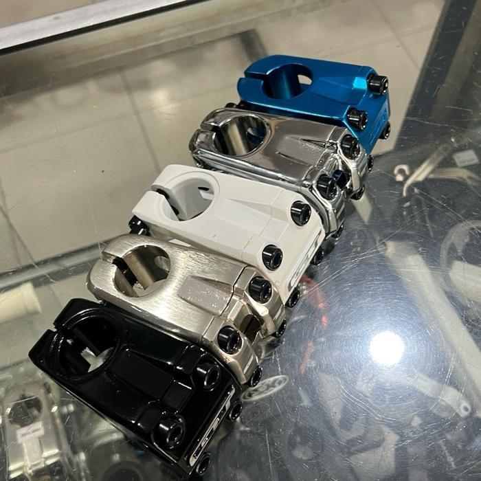 Stem Bmx Gt Putih Standar 22.2 28.6 Emboss Mtb Sunrise Alloy Sepeda Original Dan Terpercaya