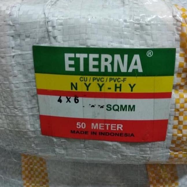Promo Kabel Listrik Serabut NYYHY 4x6 4x6mm Eterna @50meter Diskon