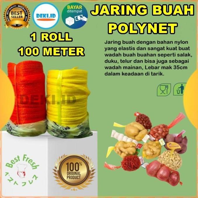 Mblg - Jaring Buah Polynet Roll 100 M Fruit Cover Plastik Pembungkus