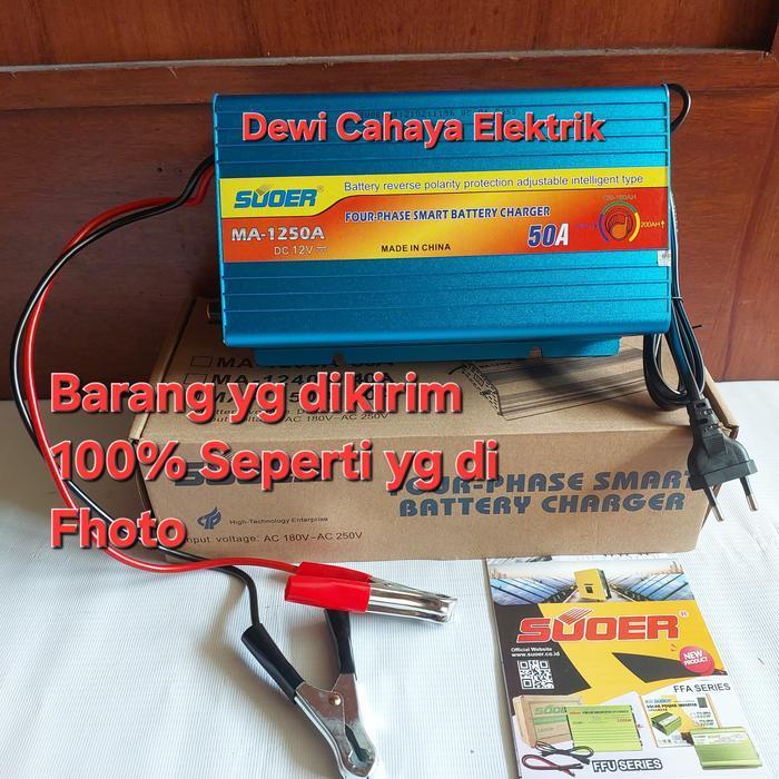 CHARGER CAS AKI 50A DC 12V SOUER CAS ACCU DC 12V ORIGINAL DAN TERPERCAYA