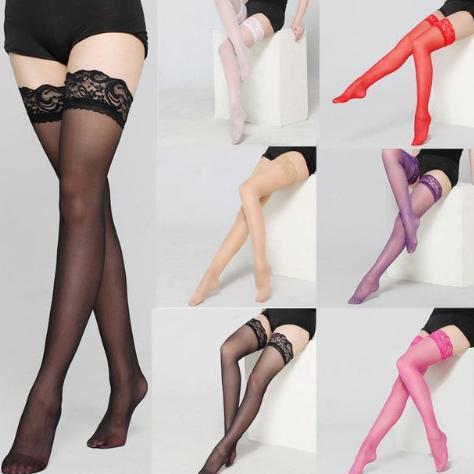 promo kaos kaki stocking stoking wanita sepaha sexy bahan berkualitas transparan warna hitam merah c