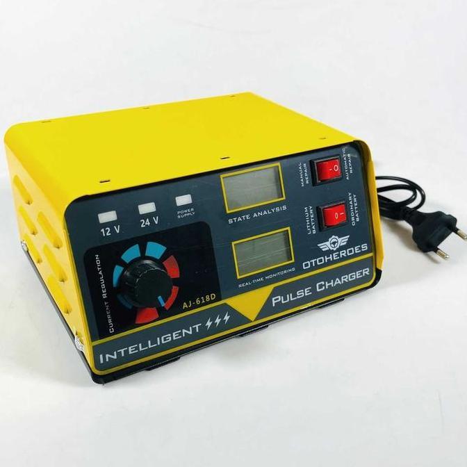 Digap Charger Aki Mobil Intelligent Battery Charger 12V/24V - AJ-618D