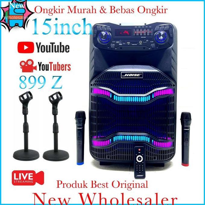 Speaker 15 inch portable mic wireless Noise 889Z Orinal sound