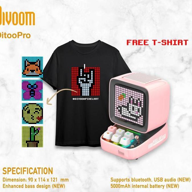 Divoom Ditoo Pro Speaker with Pixel Art