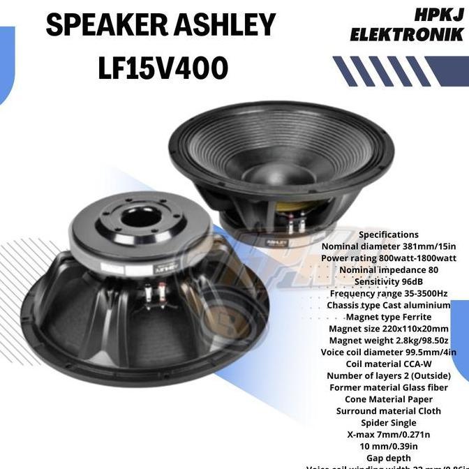 SPEAKER ASHLEY LF15V400 ashley LF 15 V400 15 inch LF 15 V 400