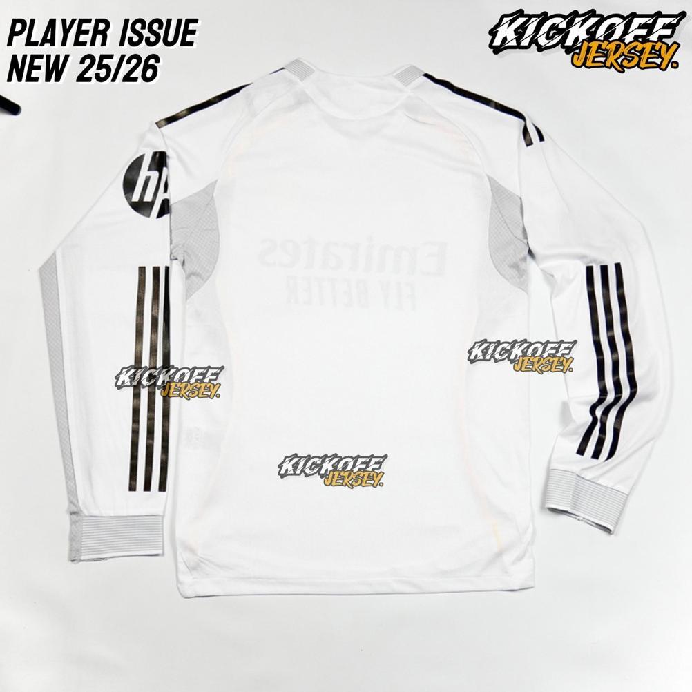 (PLAYER ISSUE LS) JERSEY MADRID HOME PI LS NEW SEASON 25/26 FULL PATCH PLAYER ISSUE LS 2025 2026