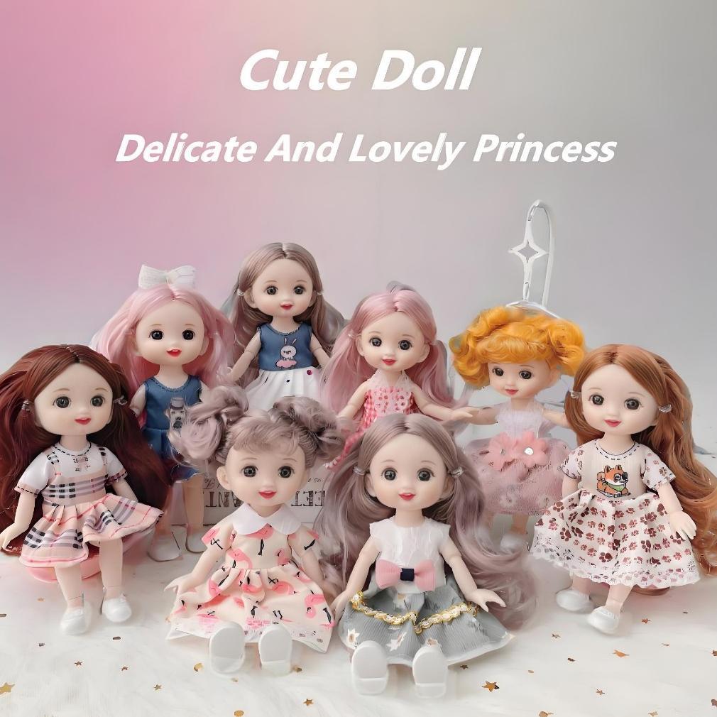 NEW PRODUCT 17cm boneka yuna BJD Doll Toys Sendi fleksibel Princess Girls Mini Cute Hadiah buat cewe