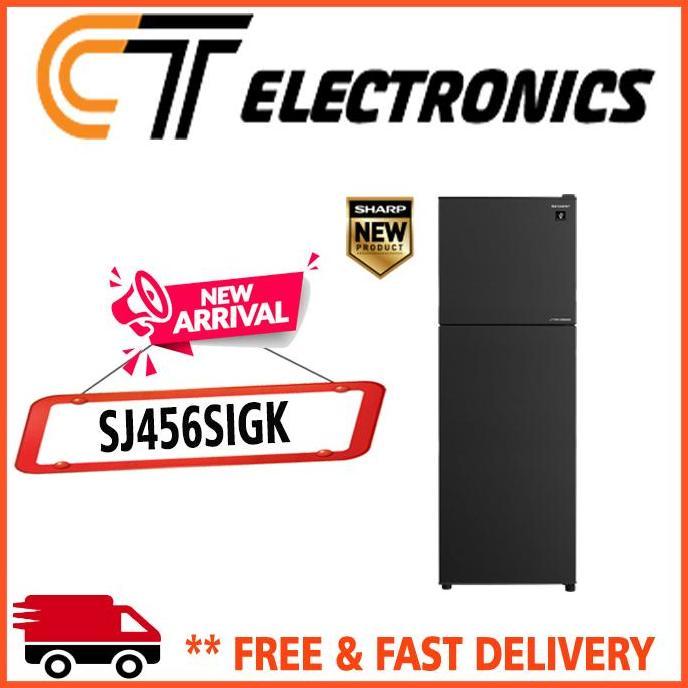 (Best) SHARP SJ-456SI-GK KULKAS SHARP 2 PINTU INVERTER SJ-456SI SJ-456 SJ456 SJ456SI SJ456SIGK