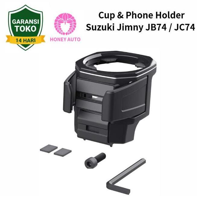 Exea Japan Cup Phone Holder Suzuki Jimny JB74 3Pintu / JC74 5Pintu Aksesoris JDM Interior Tempat Min