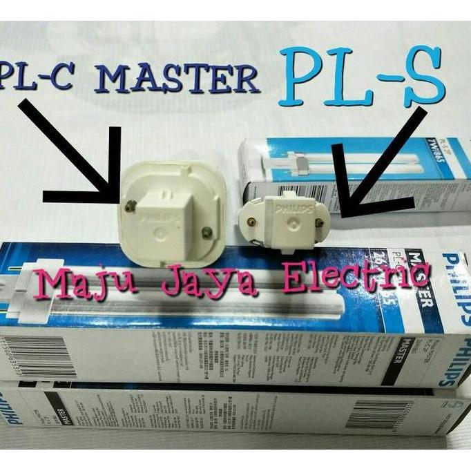 Lig- Lampu Tusuk 2 Pin Philips Pls Pl-S 2P 9 Tt 9 W Putih Fitting G23