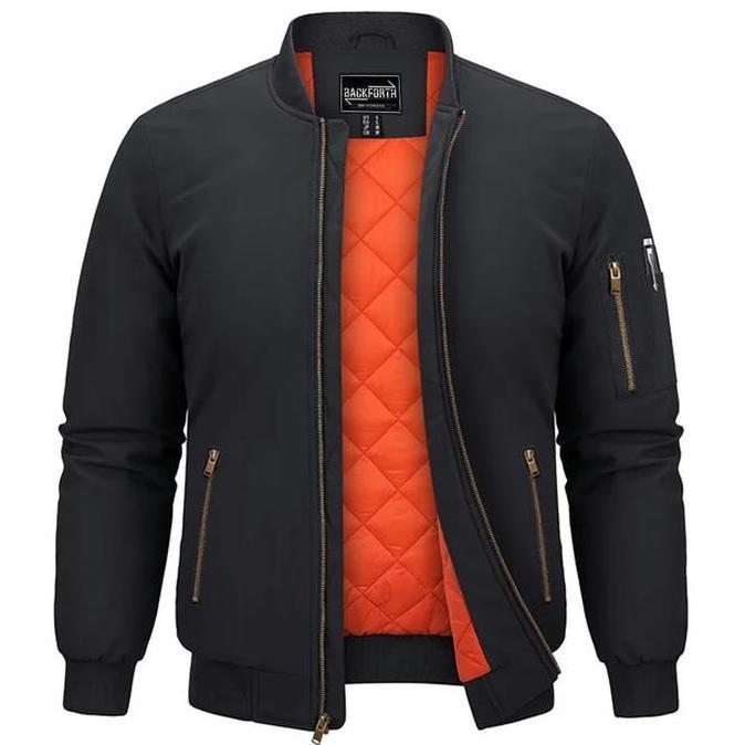 Hombre- New- Backforth Jaket Bomber Executive Pria Casual