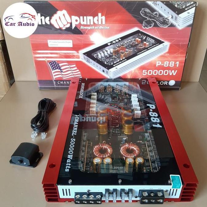 Promo Power MONOBLOCK MURAH KUALITAS ISTIMEWA THE PUNCH P-881 AUDIO MOBIL Diskon