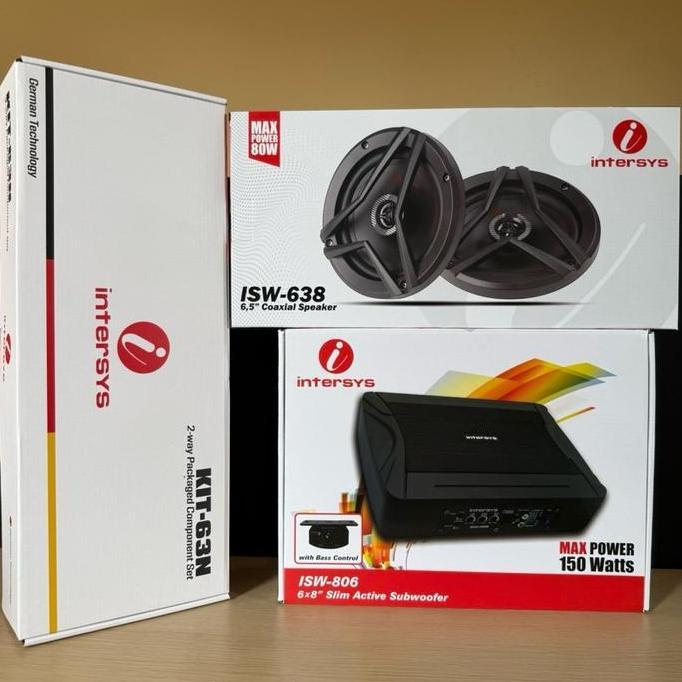 Promo PAKET AUDIO MOBIL INTERSYS SPEAKER SPLIT INTERSYS + SPEAKER COAXIAL INTERSYS + SUBWOOFER KOLON