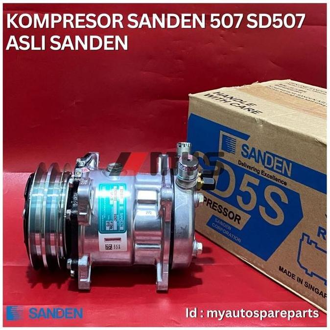 Compresor AC Sanden 507 ASLI KOMPRESOR UNIVERSAL SANDEN 507 ORINAL