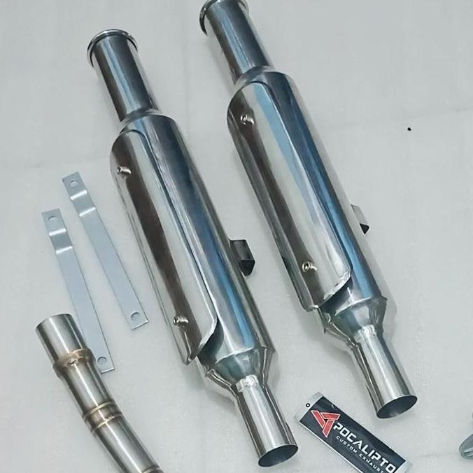 custom silencer knalpot British , retro