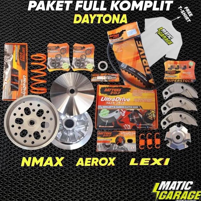 PAKET CVT FULL DAYTONA Yamaha Nmax UPGRADE Mangkok kopling kampas ganda nmax per cvt racing FULL UPG