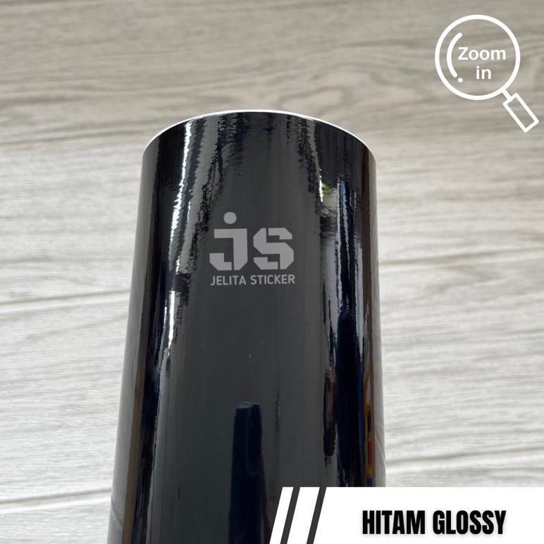 exclusive skotlet hitam glossy / sticker black glossy