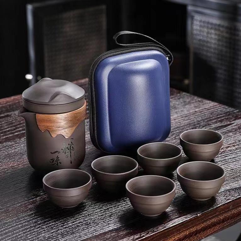Tea Pot Set Travel Tea Set Portable With Bag
