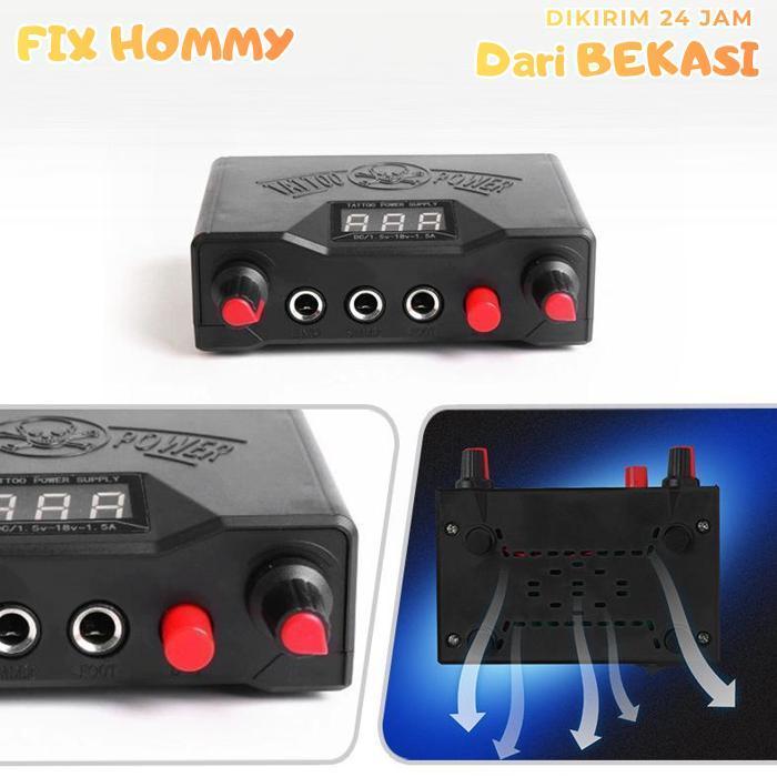 FXMY Tattoo Power Supply 0-18v Adjustable Power Supply Mesin Tattoo (Hanya Power Supply)