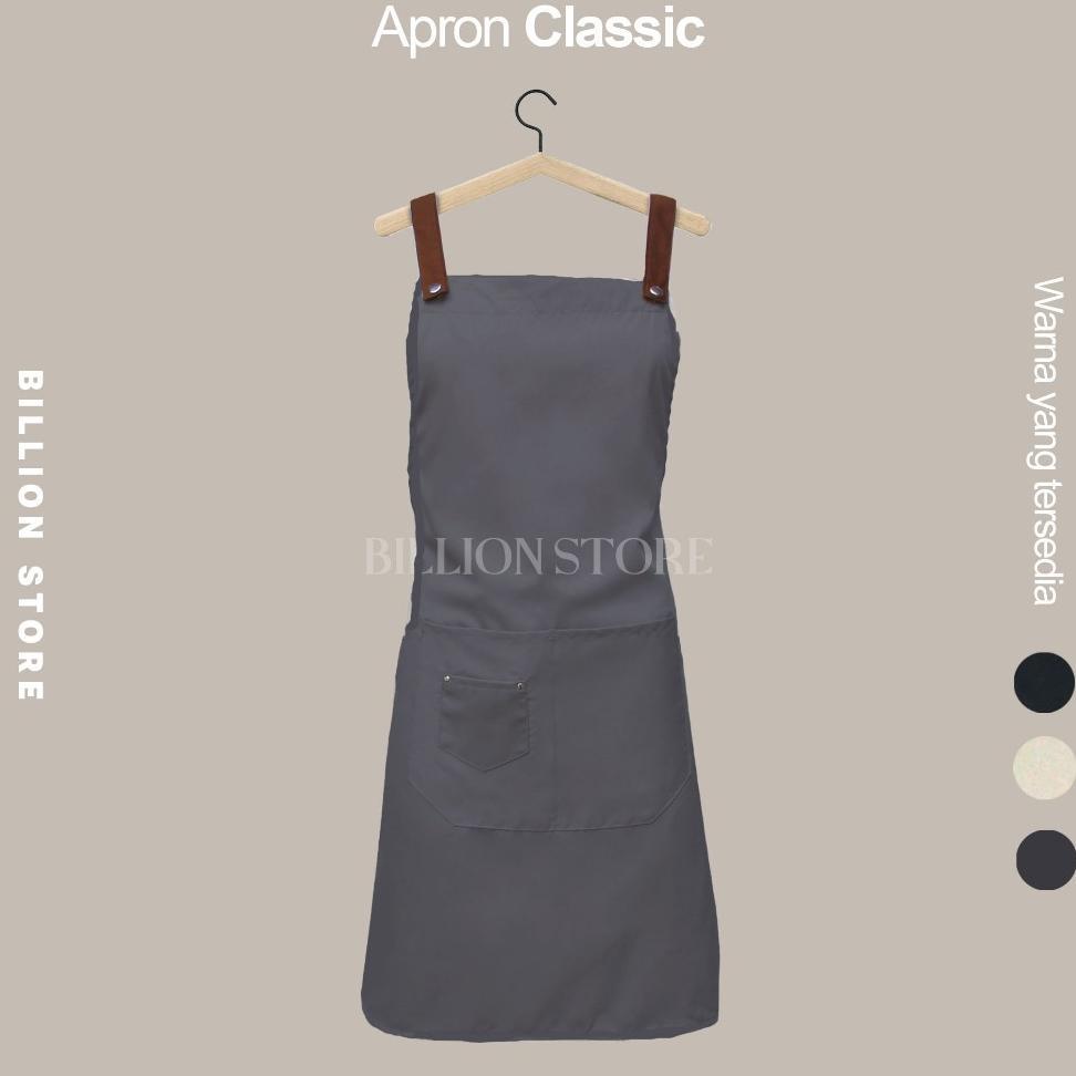 Bp Celemek Masak Dapur Apron Kitchen Custom Epron Barista Bartender Seragam Waitress