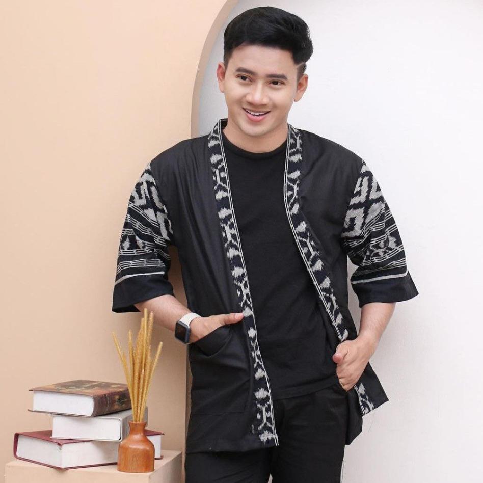 Kimono Songket // Tenun Outer Unisex // Troso Pekalongan // Outwear // Outfit Kondangan // Cardigan 