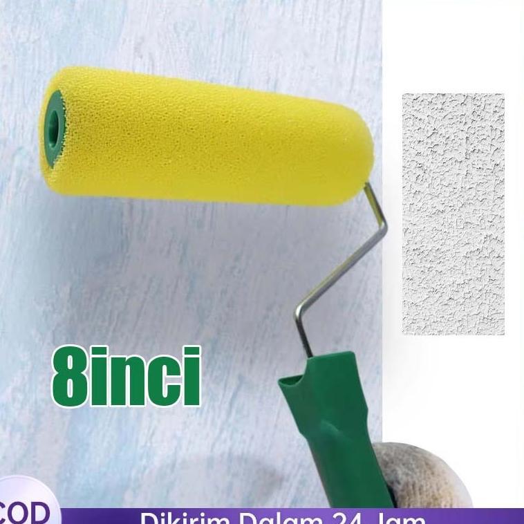 Roll Cat Tekstur Motif Kamprot Roll 8 Inch Termurah Texture Roller Paint Roll Kuas Cat Dinding Kuas 