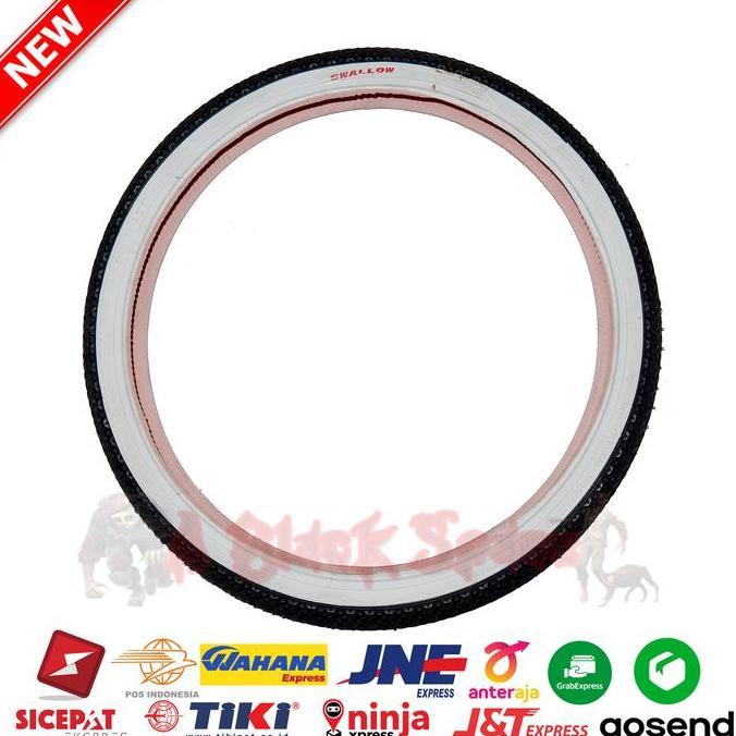 Promo Ban Luar Sepeda Ukuran 20X1.75 Swallow List Putih Ban Luar Sepeda Seli Cod