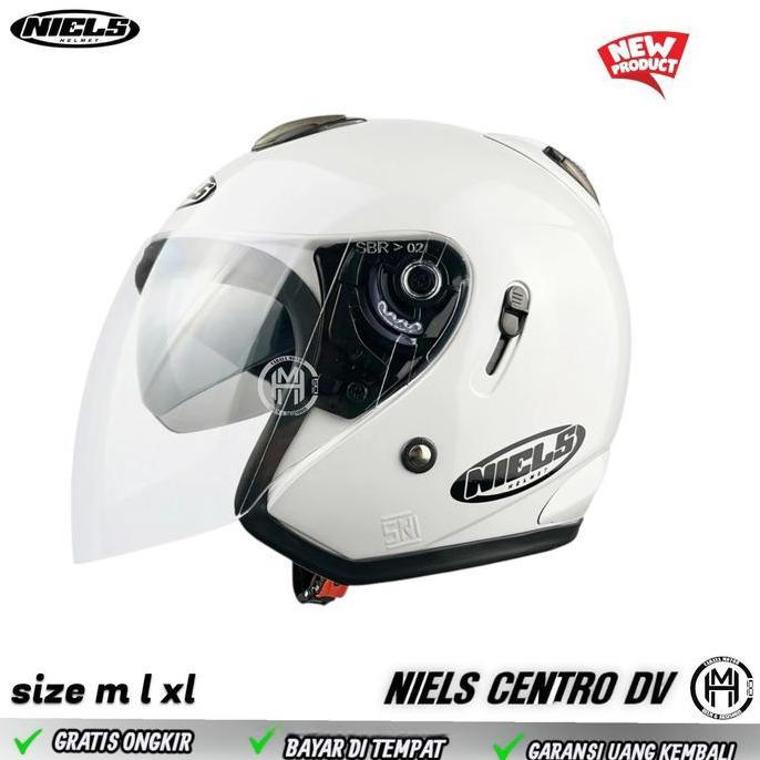 HELM niels centro PUTIH | DOUBLE VISOR | MODEL INK CENTRO Motorcycle