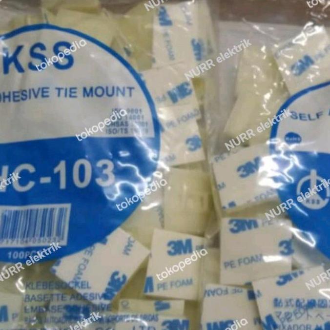 Kabel TieMount HC-103 KSS ( Perekat 3M ) Tie Mount KSS