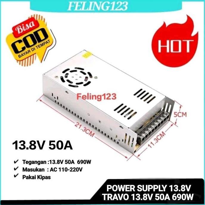 Power Supply 13.8V 50A Power Supply Radio Rig