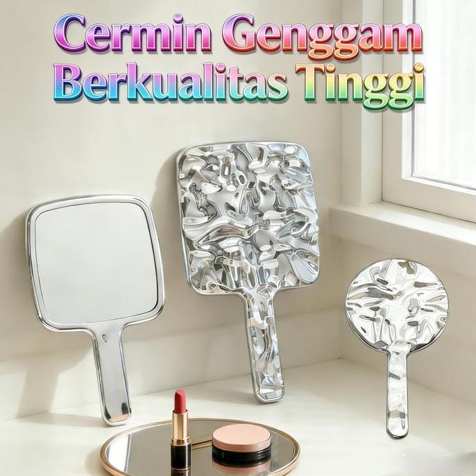 Perak Hand Mirror / Cermin Genggam / Cermin Rias/ Korea Vintage Mirror