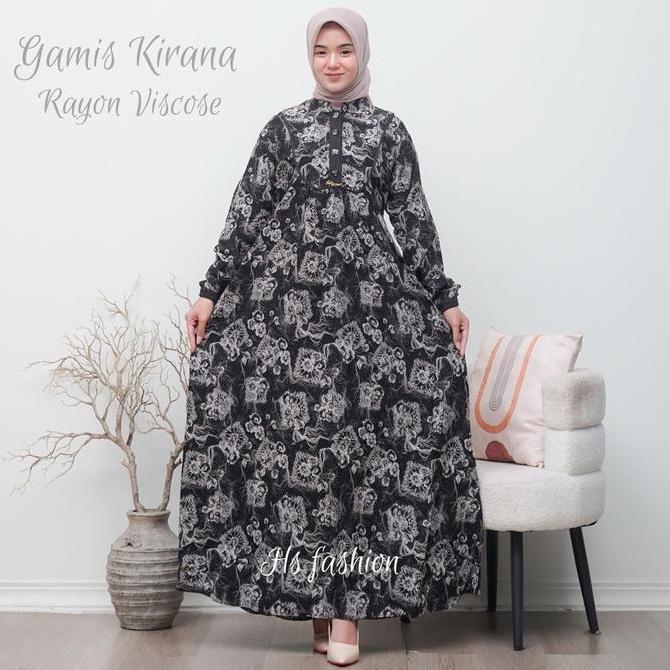 Arsy- Gamis Kirana Rayon Viscose || Gamis Desa Rayon Viscose