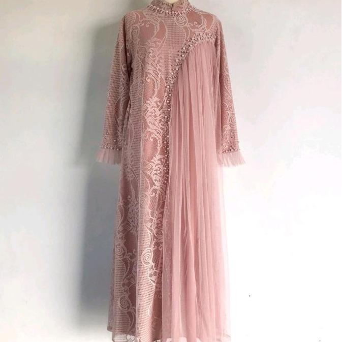 Arsy- Gamis Brokat Slavina Dress Maxi Meh