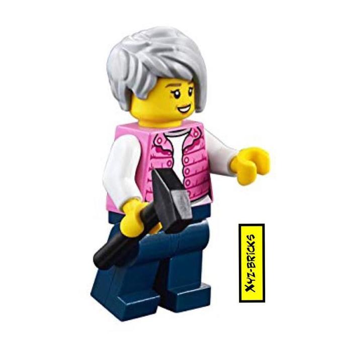 Promo LEGO 60202 Part Out - CTY0912 - Female Camper Vest Jacket Minifigure Diskon