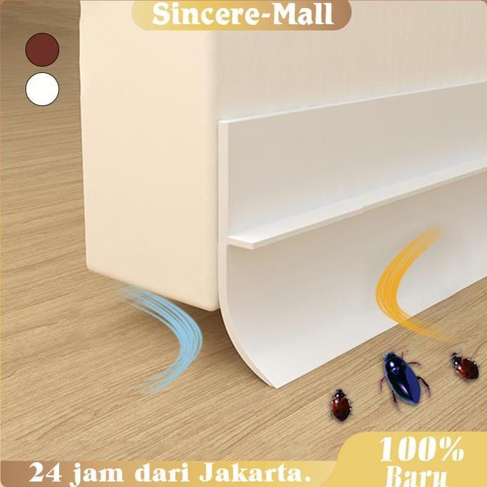 LEXSA Segel Bawah Pintu Putih Plastik / Debu Serangga Kecoa / Anti-Debu Anti Air Penutup Celah Bawah
