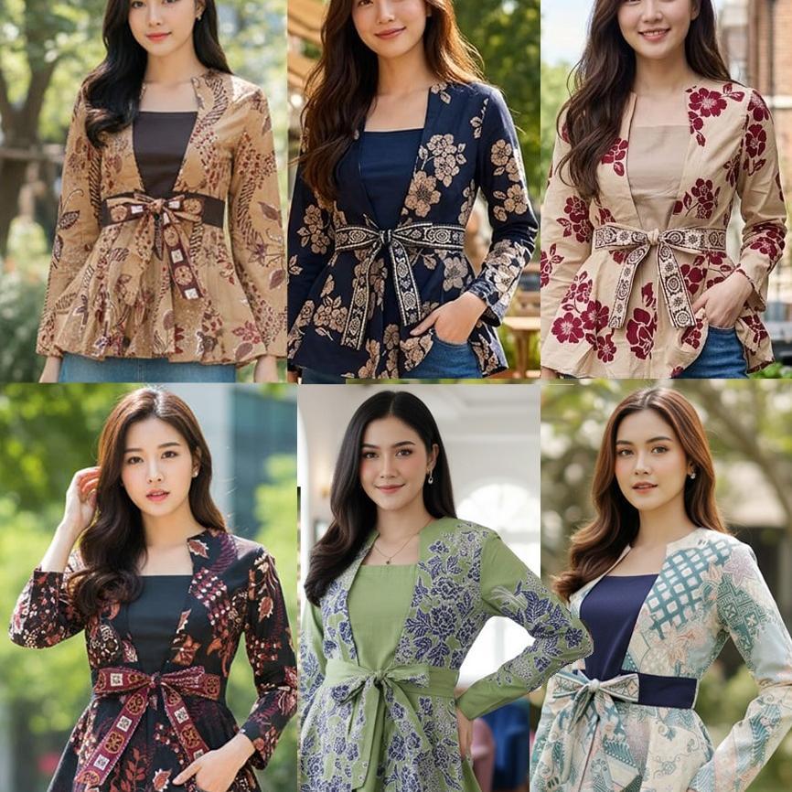 Atasan Blouse Batik Kantor Morgan 220