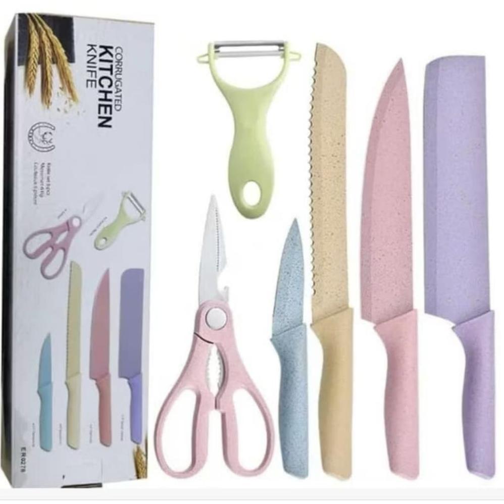 READY STOCK PISAU SET JERAMI PISAU SULTAN WARNA 6IN1 ORIGINAL DUS MAGNET PISAU JERAMI EVCRIVERH / DA