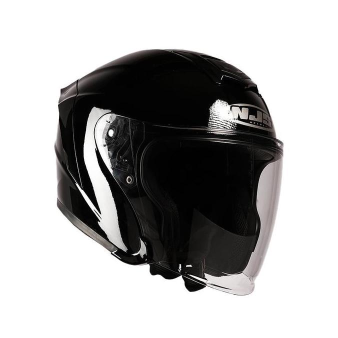 Comet- Njs Kairoz Black Gloss/Doff - Helm Half Face | Kairoz | Kairoz V1 | Kairoz Polos | Kairoz | N