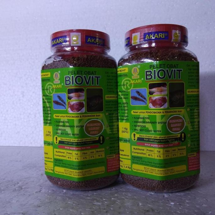 MAKANAN IKAN+VITAMIN BERKUALITAS/MAKANAN IKAN BIOVIT AKARI BIOVIT