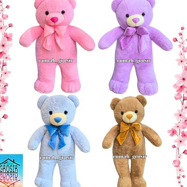Boneka Teddy Bear Jumbo Beruang Besar Pita Bear Jumbo Boneka Beruang Teddy Dolls