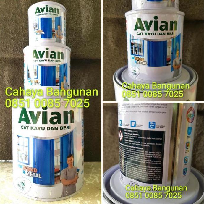 AVIAN Cat Minyak Kayu Dan Besi 200cc 200 cc Kaleng Kecil Sedang Warna