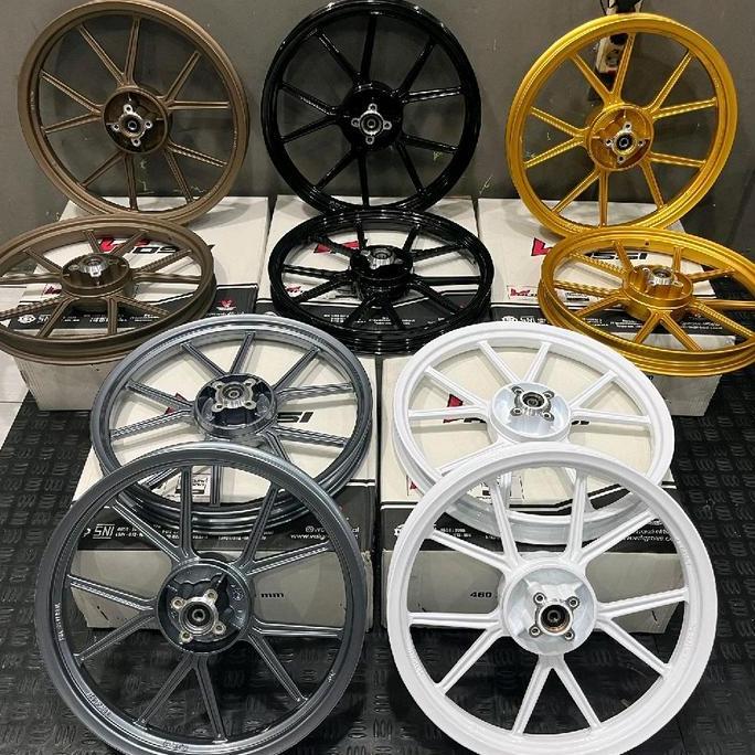 // VELG VROSSI NOZ GP WHEEL SUZUKI SATRIA 2TAK DOUBLE DISC //
